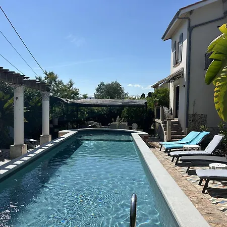 Tres Beau Lumineux Dans Avec Piscine Апартаменты Жуан-ле-Пен